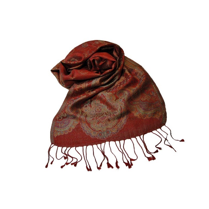 Silkeskjerf, Rød, lilla