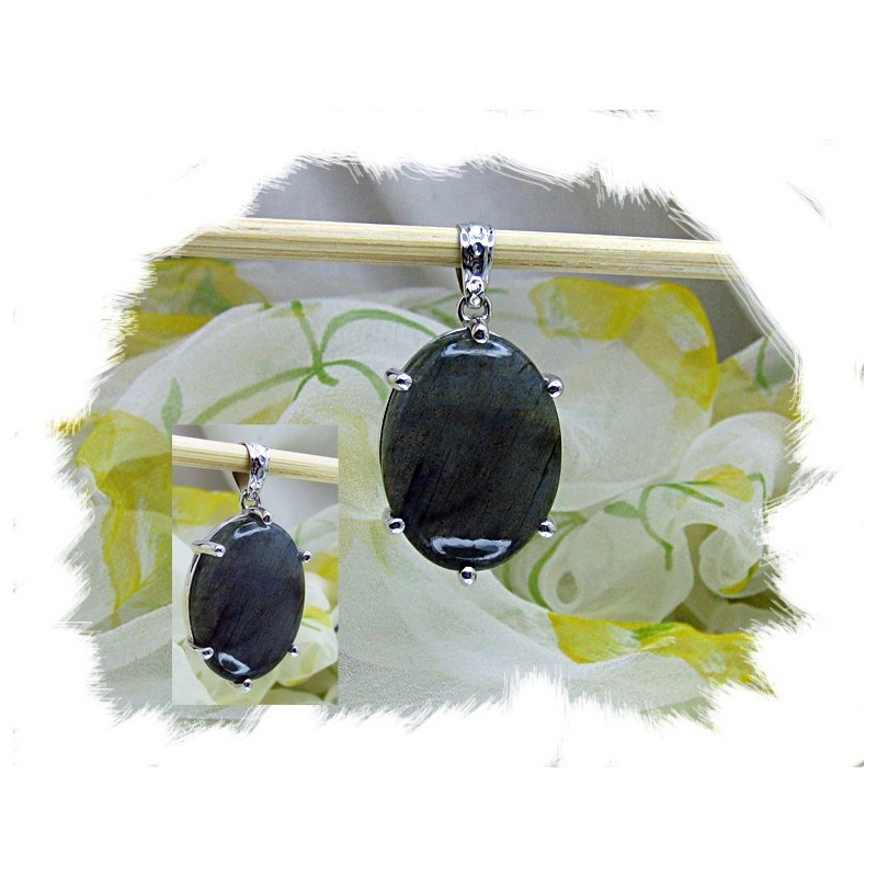 Anheng, Dark night - Sølv og labradoritt