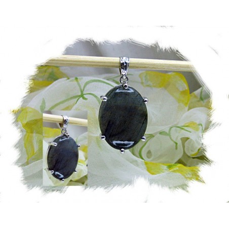 Anheng, Dark night - Sølv og labradoritt