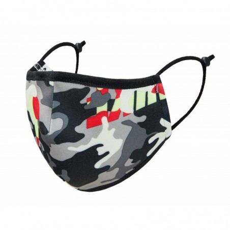 Ansiktsmaske/ Munnbind vaskbar 4 lag- camo sort