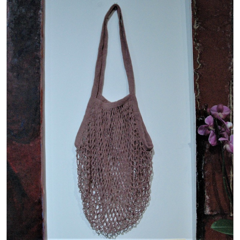 Heklenett dusty rose