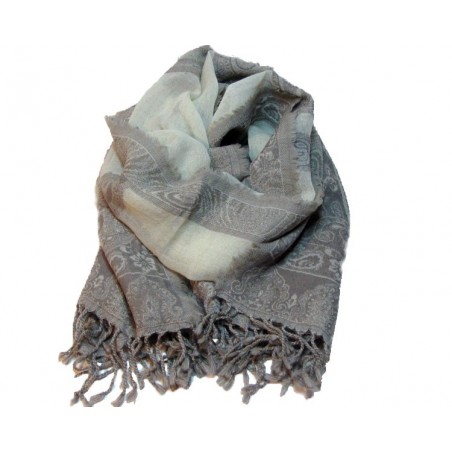 Ullskjerf, Lys brun, beige