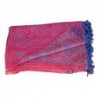 Ullpledd i merinoull - Cerise/lime
