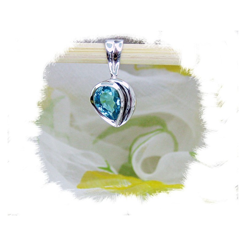 Anheng, Captured tear - Sølv m/swiss topas