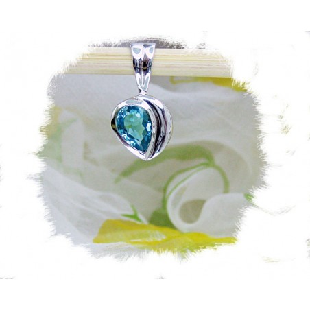 Anheng, Captured tear - Sølv m/swiss topas