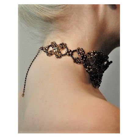 Choker bronse/brun/purple