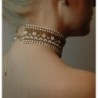 Choker hvit/gull