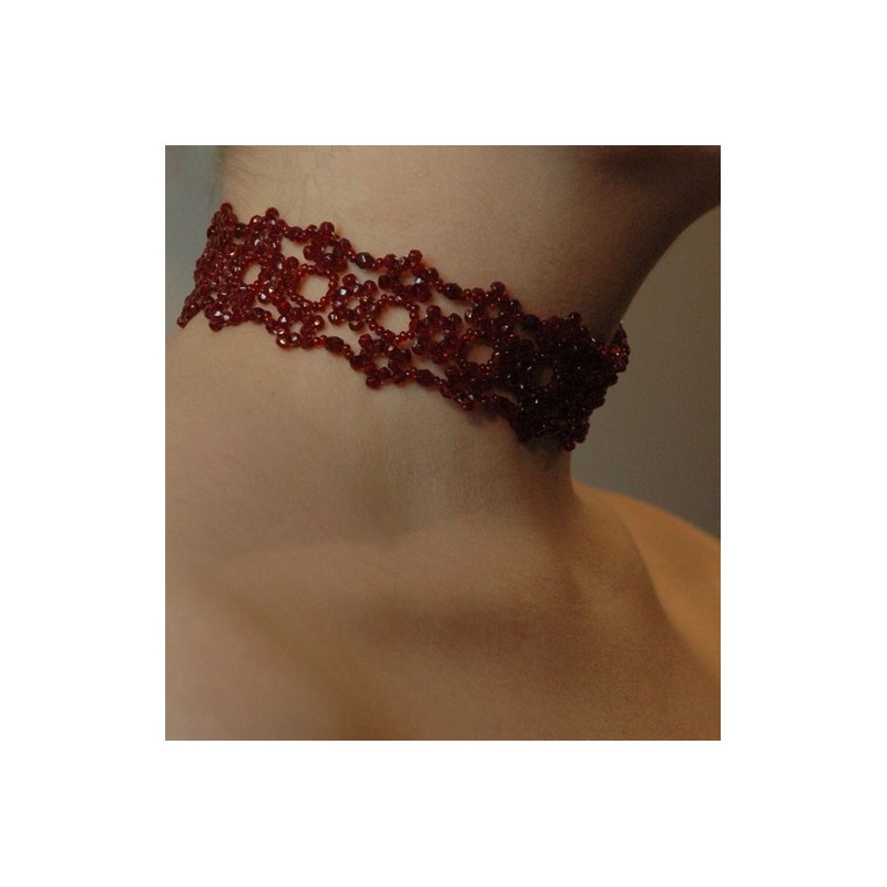 Choker dyp rød