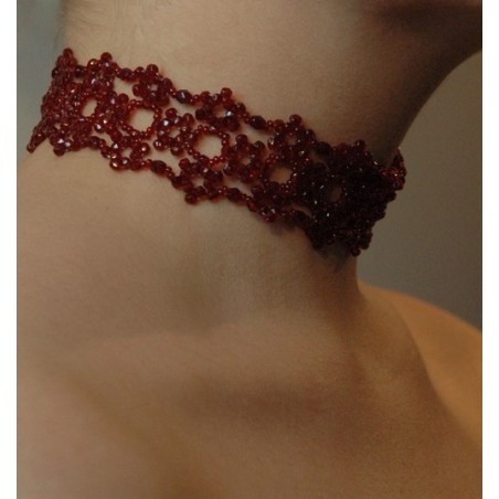Choker dyp rød